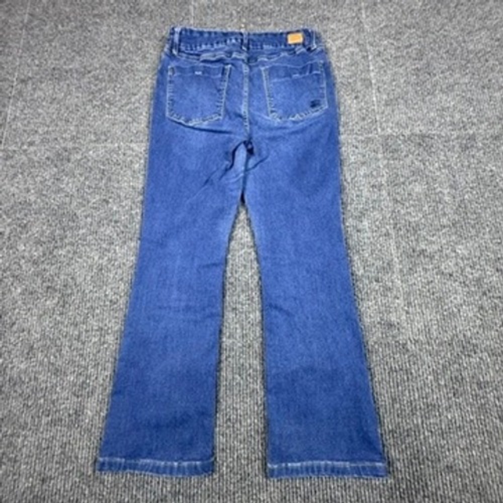Seven7 Women's High-Rise Tummyless Slim Bootcut Jeans Denim Size 12 London Wash - Picture 2 of 14
